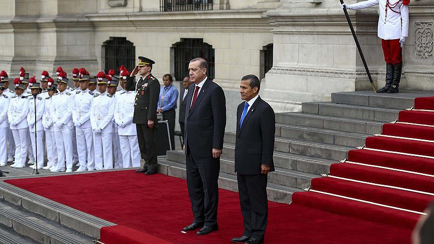 Cumhurbaşkanı Erdoğan Peru'da