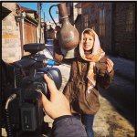 Яна Чурикова: "С удовольствием ношу азербайджанские платки в Москве" (ФОТО)