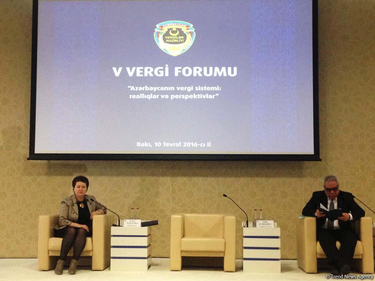 Bakıda "Azərbaycanın vergi sistemi: reallıqlar və perspektivlər" mövzusunda V Vergi Forumu keçirilir (ƏLAVƏ OLUNUB 2) (FOTO)