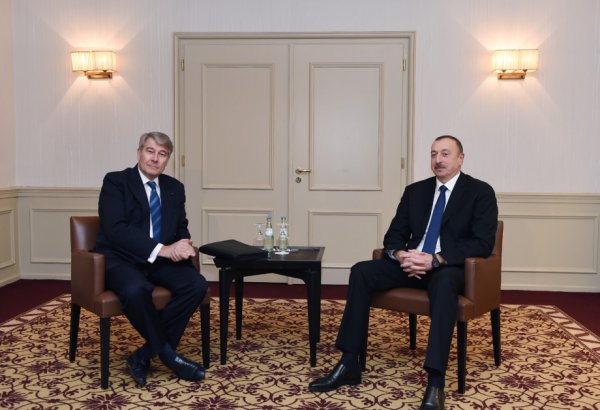 Prezident İlham Əliyev Almaniya İqtisadiyyatının Şərq Komitəsinin sədri ilə görüşüb (FOTO)