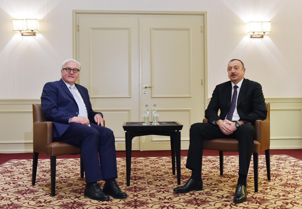 Azerbaijani president, German FM discuss Karabakh conflict
