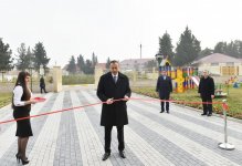 Президент Азербайджана принял участие в открытии детсада-яслей в Товузе (ФОТО)