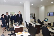 President Ilham Aliyev attends the opening of Youth House in Qovlar, Tovuz