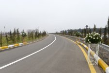 Prezident İlham Əliyev Tovuzda avtomobil yolunun açılışında iştirak edib (FOTO)