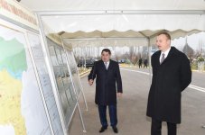 President Aliyev attends opening of highway after reconstruction
