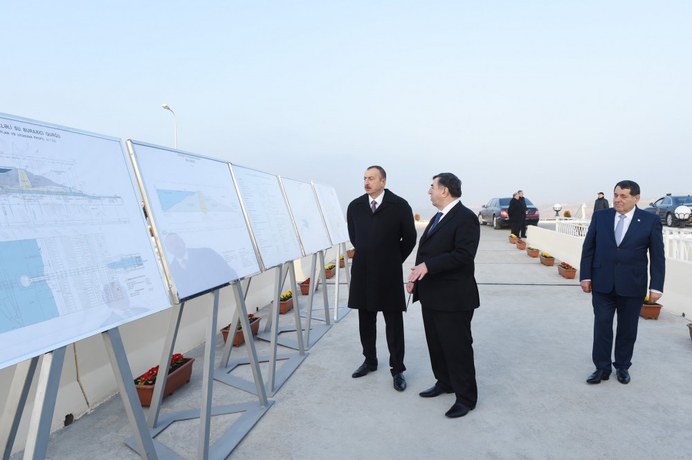 Prezident İlham Əliyev Tovuzçay su anbarının açılışını edib  (FOTO)