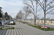 Prezident İlham Əliyev "Gəncəçay" park-bulvar kompleksi ilə tanış olub (FOTO)