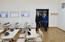 Azerbaijani president attends opening of secondary school No. 39 in Ganja