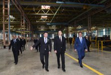 Президент Азербайджана ознакомился с деятельностью Гянджинского автозавода