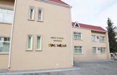 Azerbaijani president attends opening of orphanage-kindergarten in Ganja