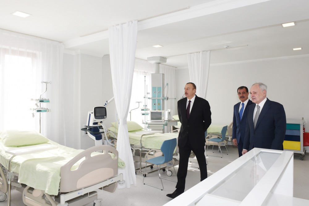 President Aliyev reviews Ganja city hospital after major overhaul (PHOTO)