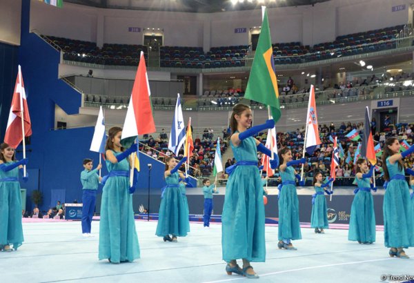 Gymnastics fan delighted by FIG Cup opening ceremony in Baku