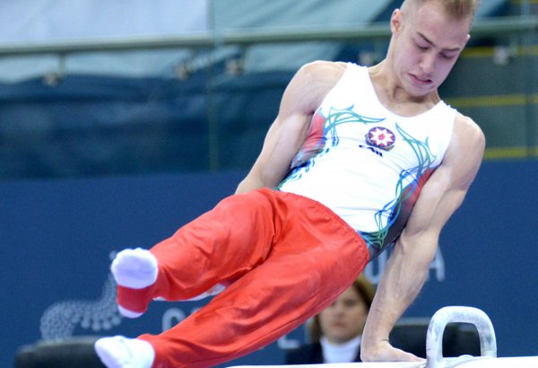 Азербайджанский гимнаст вышел в финал в соревнованиях по вольным упражнениям на Кубке мира в Баку