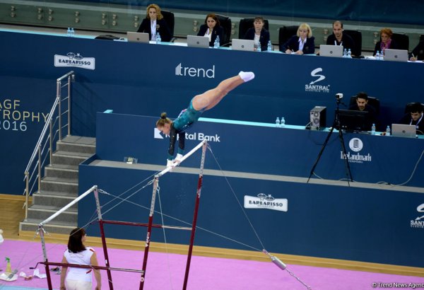 Азербайджанская гимнастка вышла в финал в упражнениях на разно высоких брусьях на Кубке мира в Баку