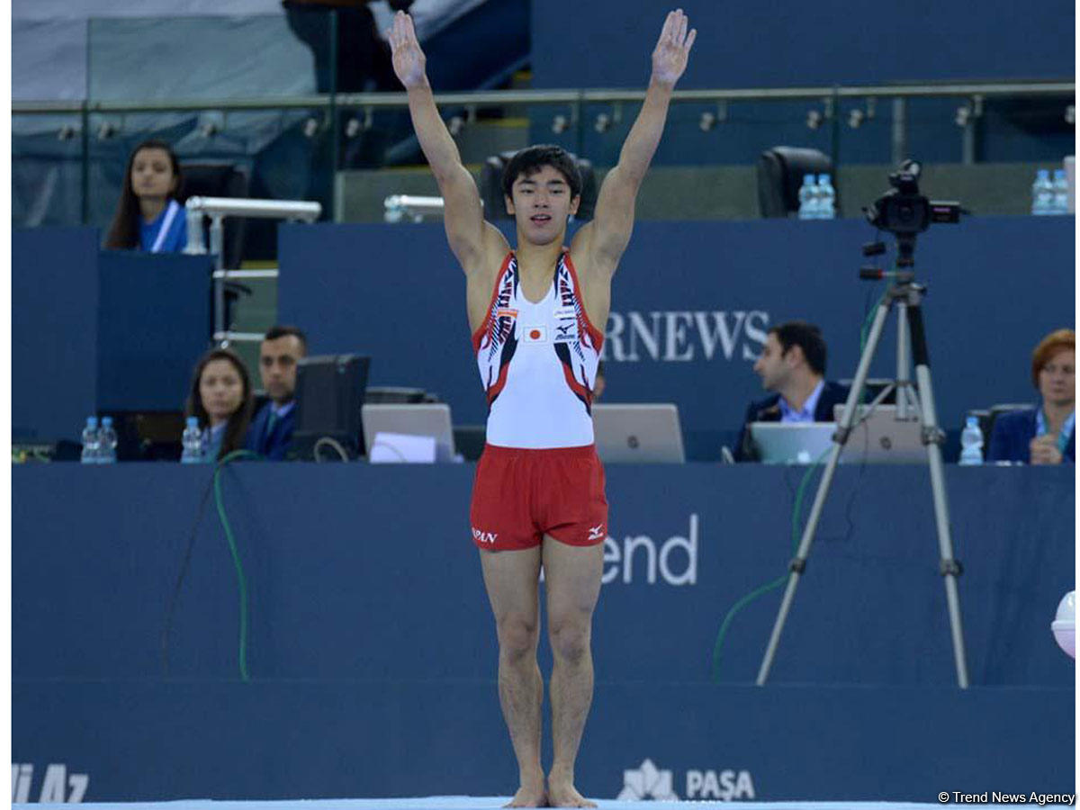 Yaponiyalı idmançı Bakıda idman gimnastikası üzrə Dünya Kubokunda yeni element göstərib