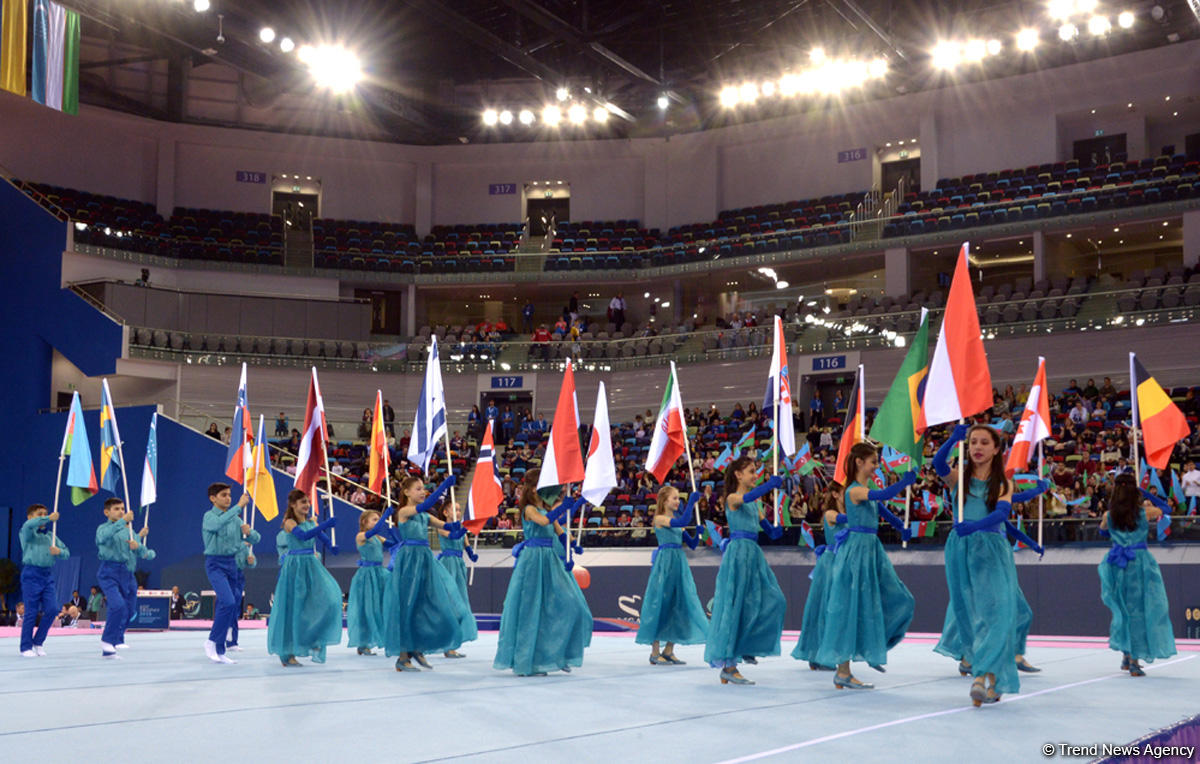 Opening ceremony of FIG World Challenge Cup in Artistic Gymnastics held in Baku