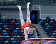 Выступления азербайджанских гимнастов во второй день Кубка мира в Баку (ФОТО)