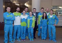 Sloveniyanın fəxri konsulu idman gimnastikası üzrə Dünya Kubokunda idmançılarla görüşüb (FOTO)