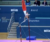 Азербайджанский гимнаст вышел в финал Кубка мира по спортивной гимнастике в упражнениях на перекладине (ФОТО)