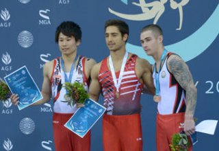 Award ceremony held for first winners of FIG World Challenge Cup in Baku