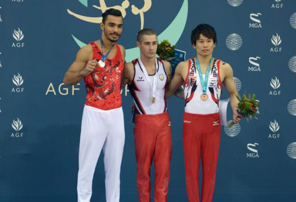 Award ceremony held for second finals winners of FIG World Challenge Cup in Baku (PHOTO)