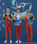 Bakıda idman gimnastikası üzrə Dünya Kubokunda ilk qaliblərin mükafatlandırma mərasimi keçirilib  (Fotoreportaj)