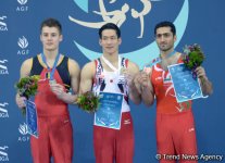 Bakıda idman gimnastikası üzrə Dünya Kubokunda ilk qaliblərin mükafatlandırma mərasimi keçirilib  (Fotoreportaj)