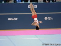 Завершающий день соревнований на Кубке мира по спортивной гимнастике в Баку (ФОТО)
