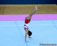 Завершающий день соревнований на Кубке мира по спортивной гимнастике в Баку (ФОТО)