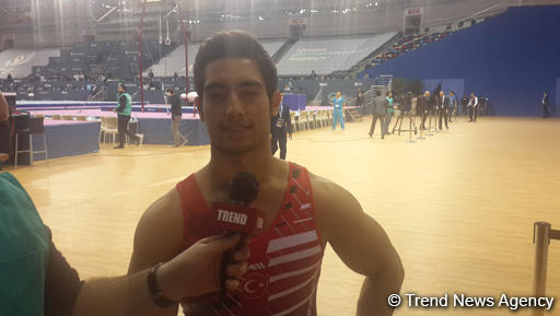 Türkiyəli idmançı: Bakıdakı Milli Gimnastika Arenasında ab-hava təkrarsızdır