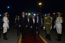 President Ilham Aliyev completes official visit to Iran