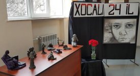 Ходжалинская трагедия в работах юных скульпторов и художников (ФОТО)