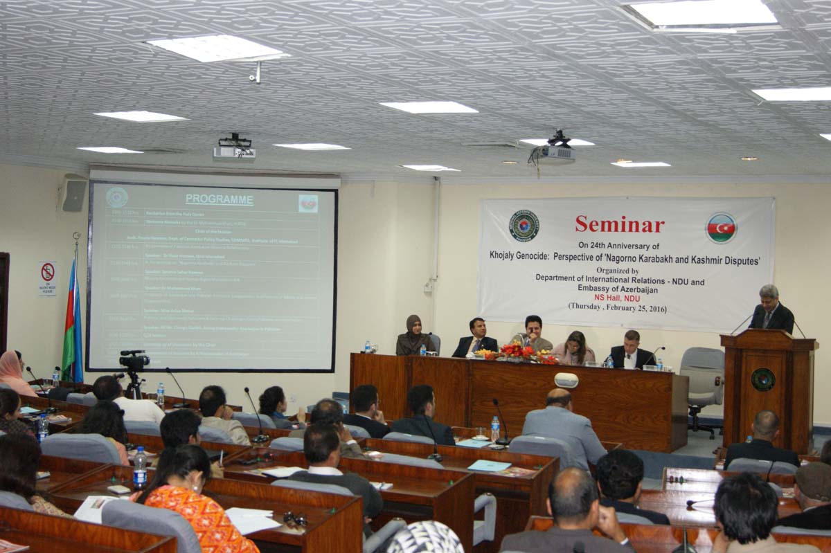 Pakistanda Xocalı soyqırımı ilə bağlı seminar keçirilib (FOTO)