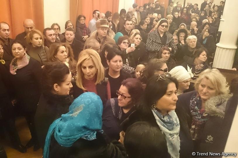 В Баку проходит церемония прощания с Ильхамой Гулиевой (ФОТО)