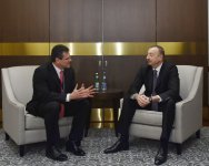 İlham Əliyev Avropa Komissiyasının enerji birliyi üzrə vitse-prezidentini qəbul edib (FOTO)