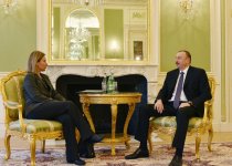 President Ilham Aliyev and EU High Representative hold expanded meeting