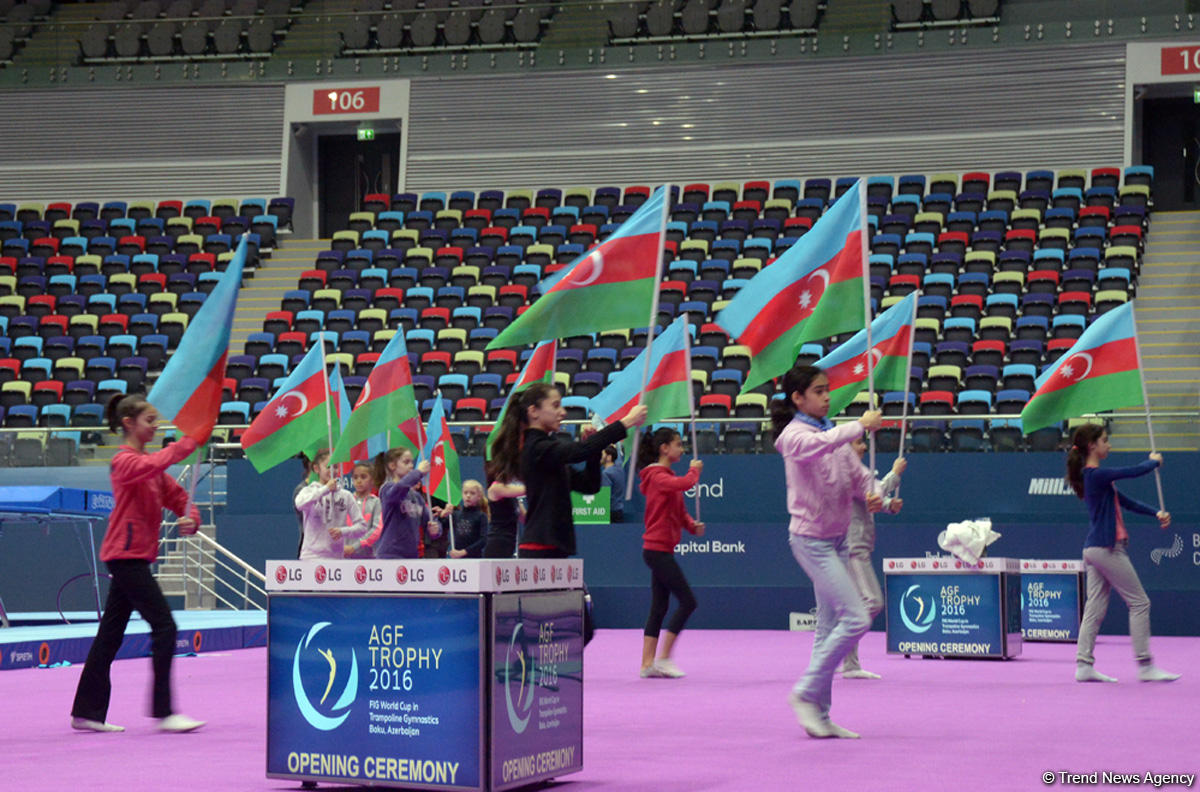 Baku holds rehearsal for FIG World Cup in Trampoline Gymnastics (PHOTO)