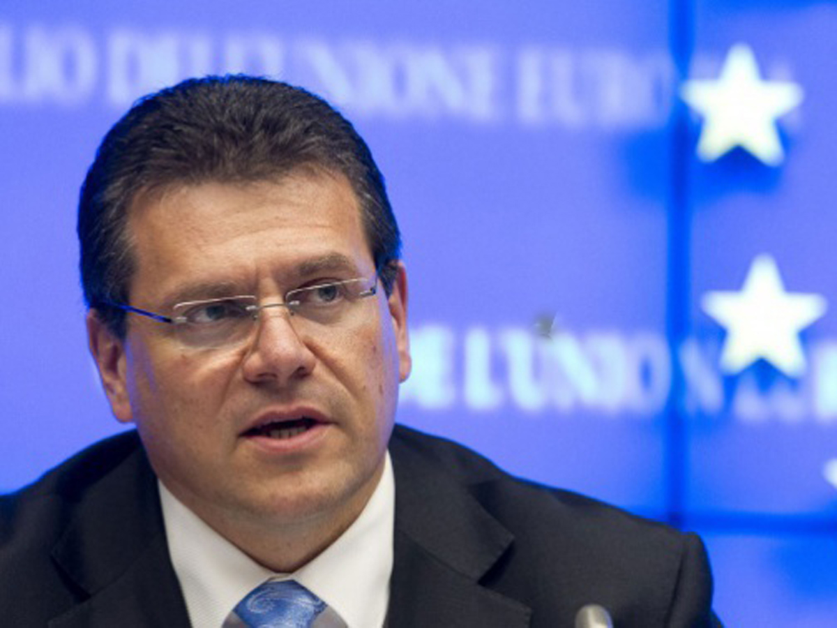 Sefcovic: EU ready to mull possibility of connecting Iran to SGC