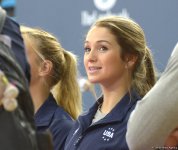 Bakıda batut gimnastikası üzrə Dünya Kubokunda iştirak edəcək idmançıların podium məşqləri (FOTO) - Gallery Thumbnail