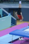Bakıda batut gimnastikası üzrə Dünya Kubokunda iştirak edəcək idmançıların podium məşqləri (FOTO)