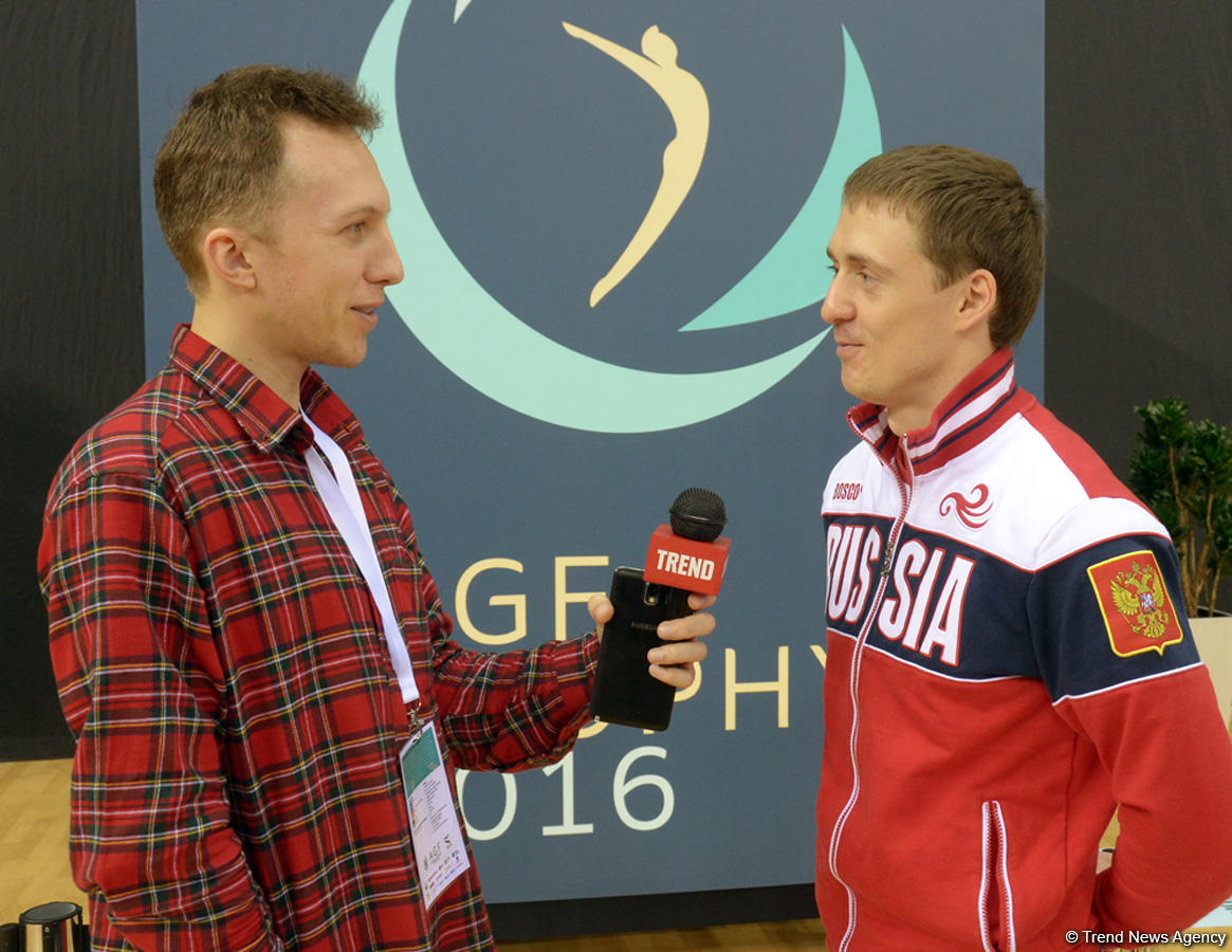 Rusiyalı idmançılar: Bakıdakı Milli Gimnastika Arenasına daim qayıtmaq istəyirsən