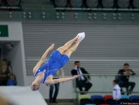 Bakıda batut gimnastikası üzrə FIG Dünya Kubokunun ilk yarış günü start götürüb (FOTO)