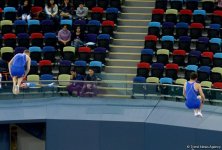 Азербайджанские гимнасты пробились в финал Кубка мира по прыжкам на батуте (ФОТО)
