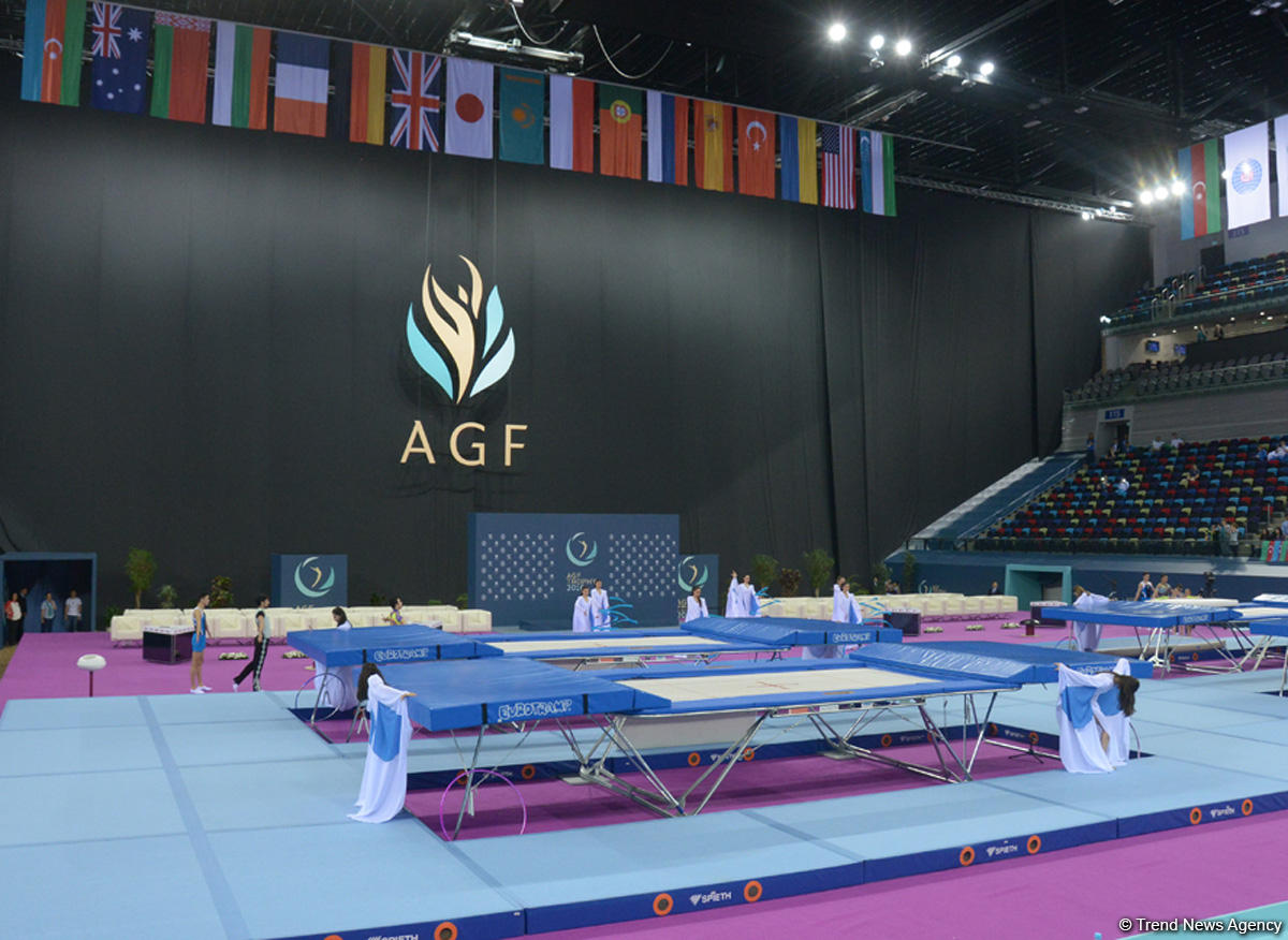 Bakıda batut gimnastikası üzrə FIG Dünya Kuboku yarışlarının açılış mərasimi keçirilib (FOTO)