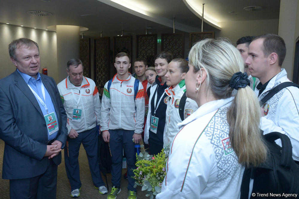 Belarus ambassador hails organization level of FIG World Cup in Trampoline Gymnastics in Baku