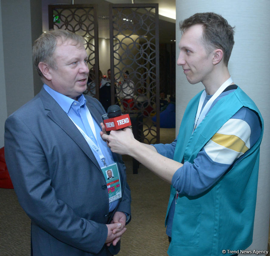 Belarus ambassador hails organization level of FIG World Cup in Trampoline Gymnastics in Baku