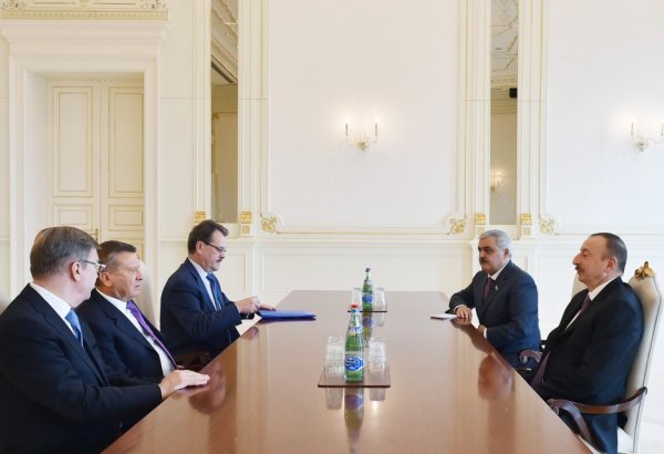 Prezident İlham Əliyev "Qazprom"un İdarə heyətinin sədrini qəbul edib