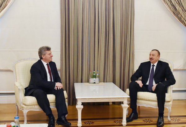 Ильхам Алиев встретился с президентом Македонии