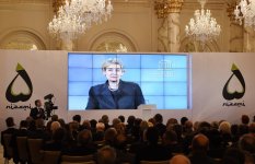 President Aliyev, first lady attend Fourth Global Baku Forum (PHOTO)