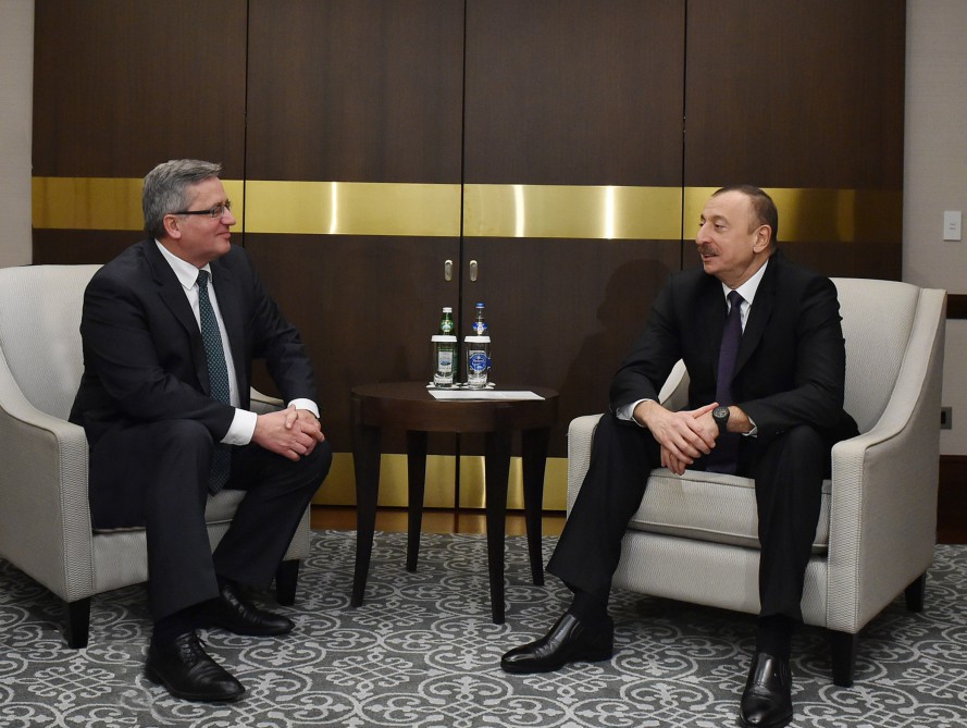 Президент Азербайджана принял экс-президента Польши
